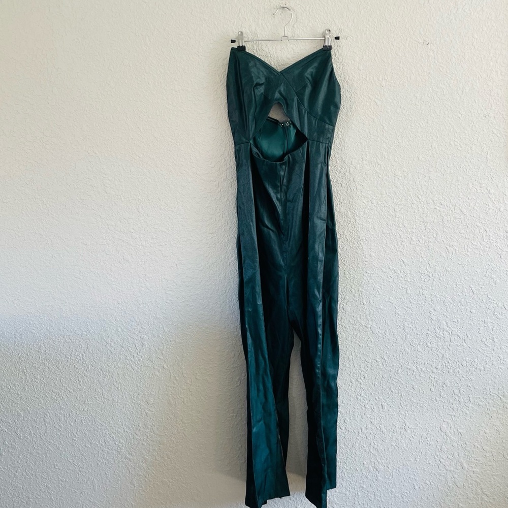 About Us Green Shine Jumpsuit - Picture 3 of 13